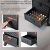 imageStagiant Rolling Makeup Case with Drawers Cosmetology Case on Wheels 4 IN 1 Makeup Case 3 Drawers with Foot Stand Springrelease Mechanism Rolling Make Up Organizer for Artist Salon Nail Teach Trunk2 Drawers Black Checkerboard