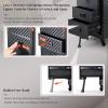 imageStagiant Rolling Makeup Case with Drawers Cosmetology Case on Wheels 4 IN 1 Makeup Case 3 Drawers with Foot Stand Springrelease Mechanism Rolling Make Up Organizer for Artist Salon Nail Teach Trunk3 Drawers Black Checkerboard