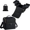 imageStagiant Makeup Train Case Nail Bag Organizer Case Makeup Box Organizer 4 Tier Large Travel Makeup Case with CompartmentsShoulder Strap for MUAManicureTattooEye Lash ExtensionBlackLarge Black with Luggage Sleeve