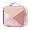 imageTravel Makeup Bag Make up Bag for Women Large Cosmetic Bag Leather Travel Makeup Bags for Girls Brush Nail Polish Cosmetics Organizer Storage Bags Soft Sided Rose Gold